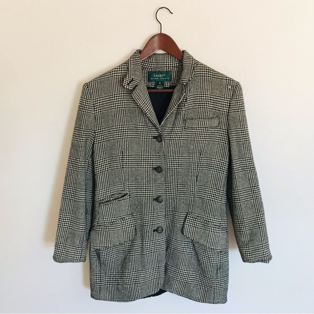 Wool Plaid Blazer Lauren Ralph Lauren